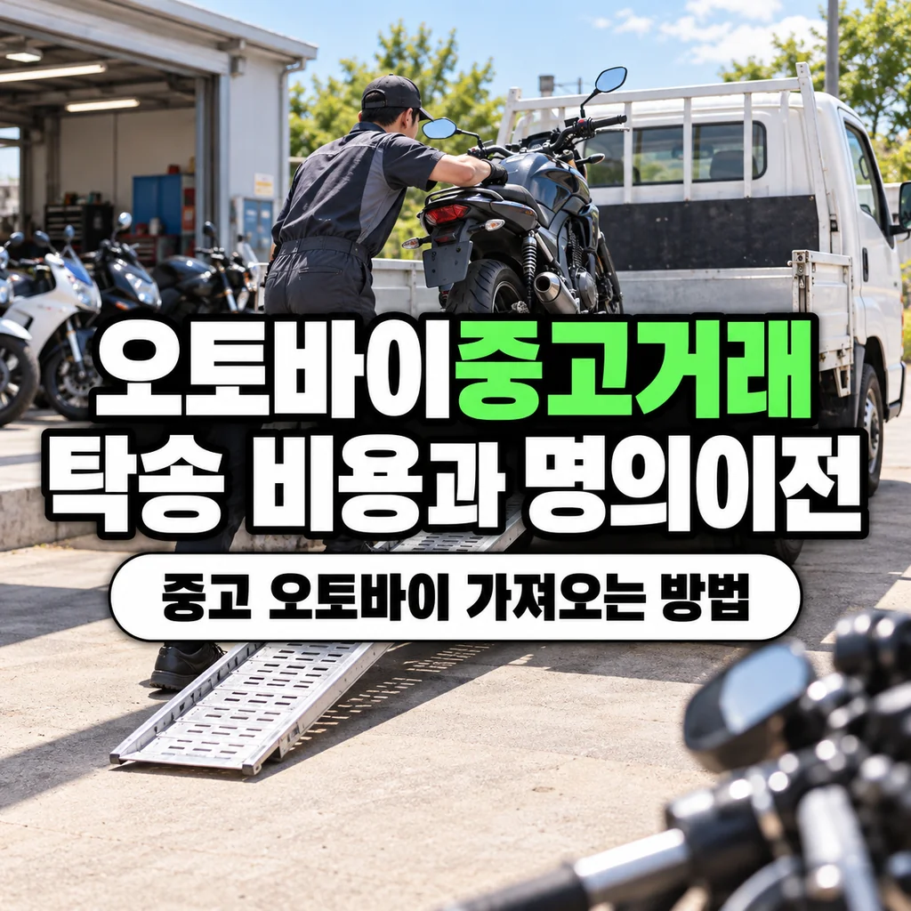 오토바이 중고거래 탁송 비용과 중고 오토바이 가져오는 방법은?