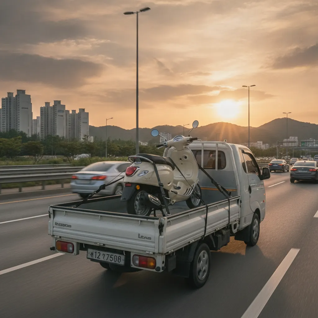 베스파 프리마베라150 탁송, 성동에서 기흥까지 간 날