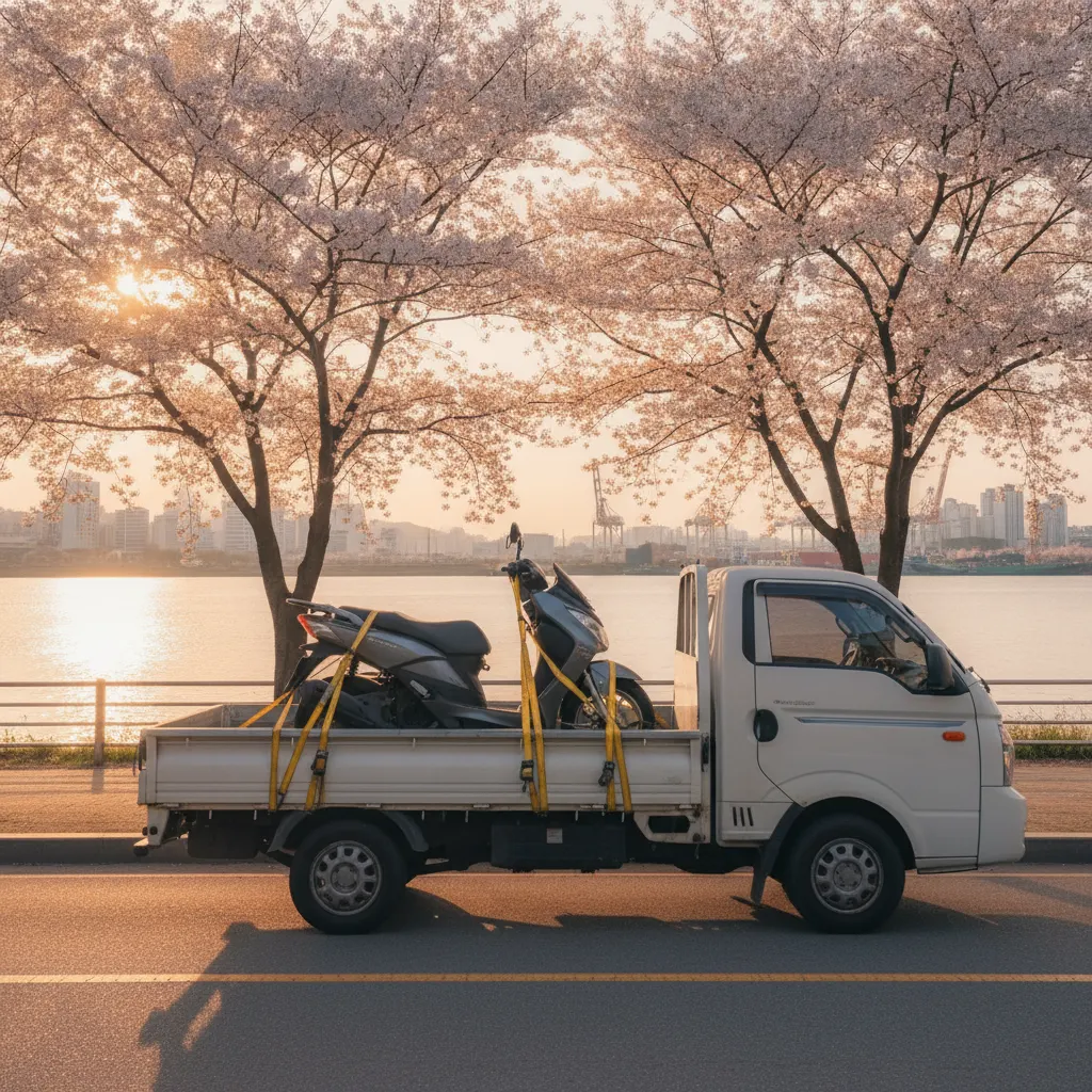 진해에서 마산 오토바이 탁송 비용, 창원 시내 구간 이동하던 날